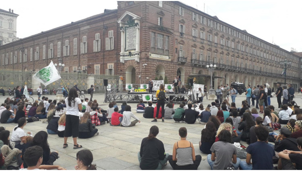 Immagine: Torino si prepara allo sciopero globale per il clima del 27 settembre 2019