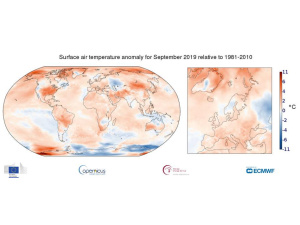 Copernicus: ‘Il mese di settembre ha registrato temperature da record a livello globale’