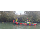 Immagine: Zingaretti alla presentazione del progetto 'Barriere mobili sul Tevere' a Fiumicino