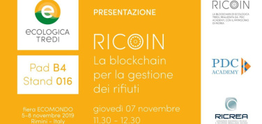 RICOIN – La blockchain per la gestione dei rifiuti ad Ecomondo 2019
