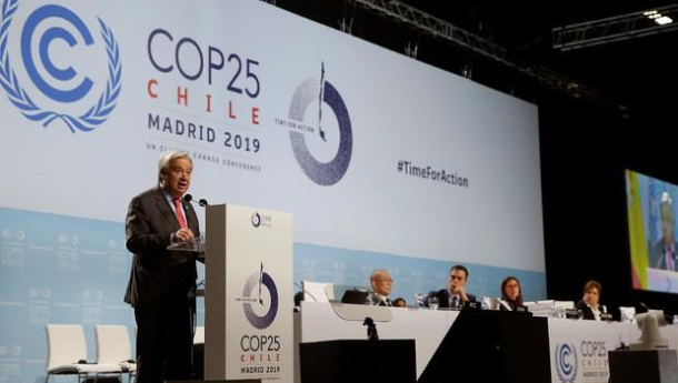 Immagine: Clima, il segretario generale Guterres apre la Cop25 a Madrid: il discorso integrale | Doc