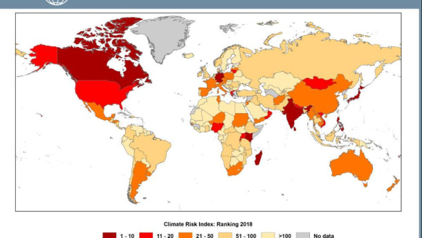 Immagine: Chi soffre maggiormente per gli eventi meteorologici estremi? Pubblicato il rapporto Global Climate Risk Index 2020