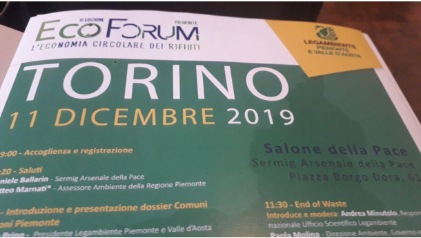 Immagine: EcoForum 2019: il Piemonte fra luci e (troppe) ombre