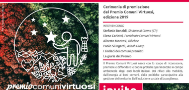 Premio Comuni Virtuosi: a Crema la cerimonia di premiazione