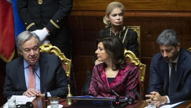 Immagine: Guterres in Italia: 'A Madrid persa un'occasione, piena fiducia per la cop26 in Uk con leadership italiana'