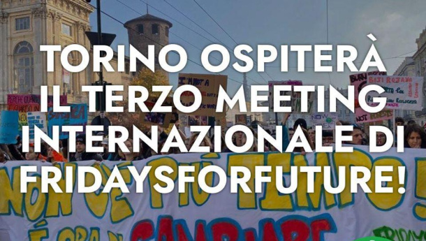 Immagine: Torino ospiterà il 3º meeting internazionale di #FridaysForFuture