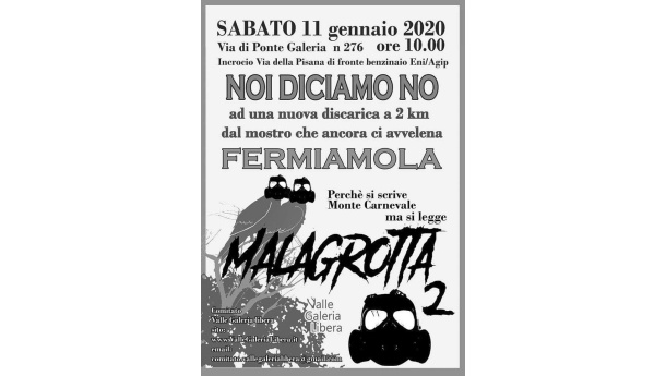 Immagine: Rifiuti di Roma, sabato 11 gennaio associazioni e comitati in piazza contro la discarica di Monte Carnevale