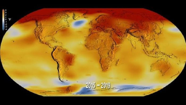 Immagine: Gli ultimi cinque anni i più caldi dal 1880: il time laps della Nasa | Video