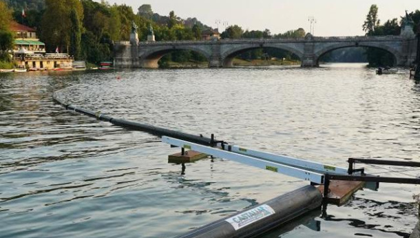 Immagine: Corepla: a Parma terza puntata di 'Po d'Amare', il progetto sperimentale acchiappa rifiuti sul fiume