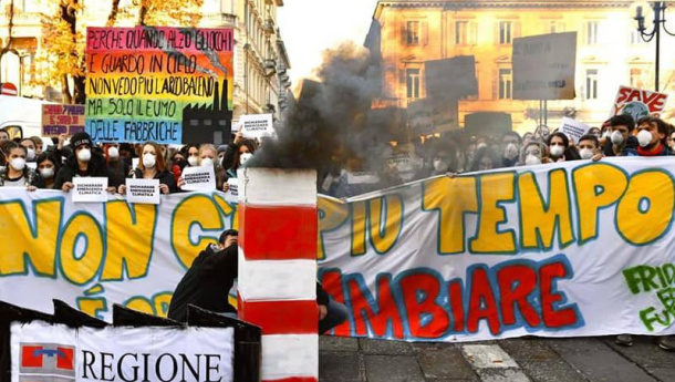 Immagine: Emergenza Smog: ‘Torino sta soffocando!’. Il Fridays For Futuro in presidio venerdì 31 gennaio