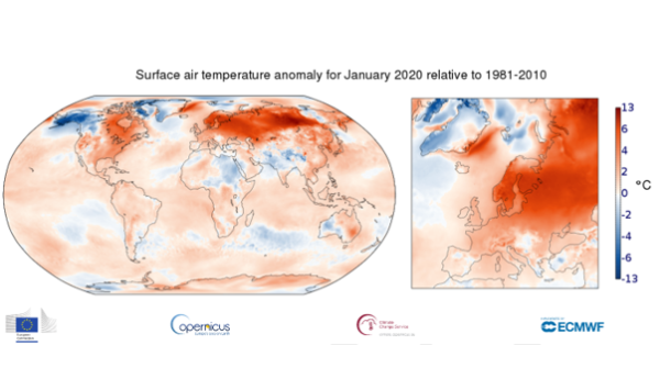 Immagine: Gennaio 2020 è stato il più caldo di sempre, battuto il record del 2016