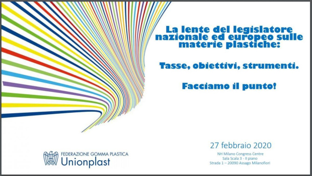 Immagine: Convegno 'La lente del legislatore nazionale ed europeo sulle materie plastiche: Tasse, obiettivi, strumenti. Facciamo il punto!' | EVENTO ANNULLATO