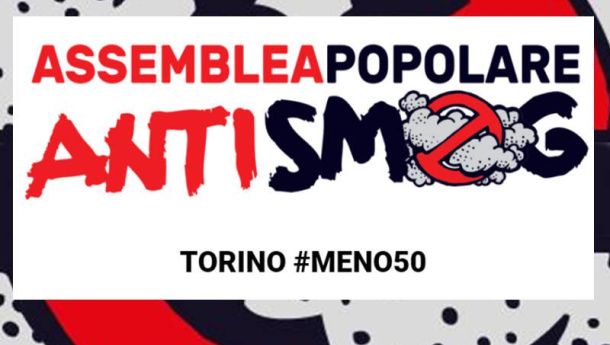 Immagine: Assemblea popolare 'Torino #meno50'. Obiettivo: proposte concrete per dimezzare le emissioni inquinanti