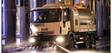 Coronavirus Torino: al via intervento di igienizzazione delle strade con prodotti detergenti