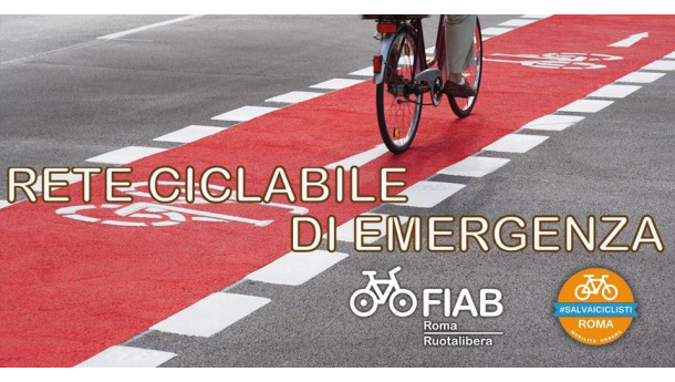 Immagine: Coronavirus, Fiab e Salvaiciclisti: la bici è il mezzo ideale per ripartire. Proposta una rete ciclabile d'emergenza per Roma