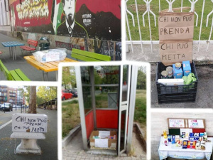 ‘Chi non può prenda, chi può metta’. Le cassette solidali durante l’emergenza Coronavirus