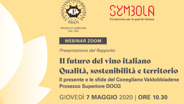 Immagine: 7 maggio 2020, presentazione del report 'Il futuro del vino italiano. Qualità, Sostenibilità e territorio'