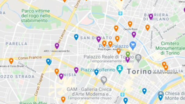 Immagine: Torino Salvacibo. Online la mappa delle azioni di recupero e ridistribuzione delle eccedenze alimentari