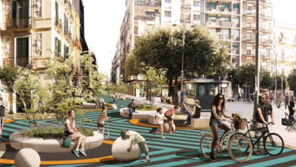 Immagine: Bari Open Space. Interventi sulla mobilità sostenibile e sullo spazio pubblico, ecco il programma