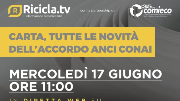 Immagine: Carta, tutte le novità dell'allegato Anci-Conai | La diretta web su Ricicla.tv