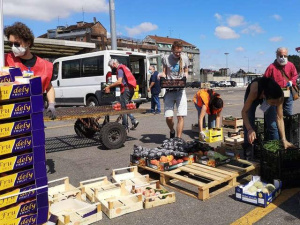 La Carovana Salvacibo all’Ortomercato di Milano. Obiettivo: ‘Portare quanto più cibo possibile a chi vive in situazioni di disagio’