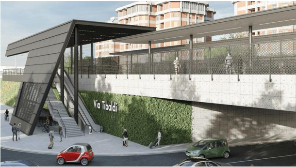 Immagine: Milano, al via i lavori per la nuova stazione 'sostenibile' Tibaldi