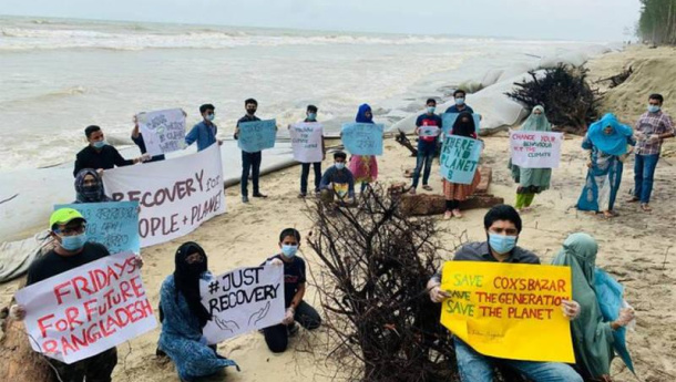 Immagine: ’L'unica risposta accettabile alla crisi covid-19 è un nuovo percorso verso un futuro più giusto e sostenibile per tutti’