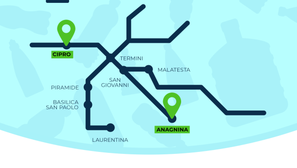 Immagine: +Ricicli +Viaggi. Atac/Coripet: prosegue la riattivazione degli ecompattatori nella metro di Roma
