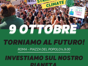 Venerdì 9 ottobre il Fridays For Future Roma sarà in Piazza del Popolo: ‘Due crisi, una sola soluzione’