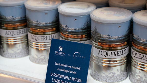 Immagine: Ricrea per Eataly: la sostenibilità del buon cibo viaggia negli imballaggi d’acciaio