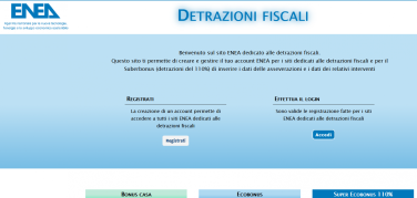 Superbonus 110%: da martedì 27 ottobre 2020 online sito ENEA