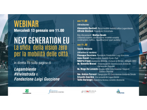 'Next Generation EU e la sfida della vision zero per la mobilità delle città' | Webinar 13 gennaio