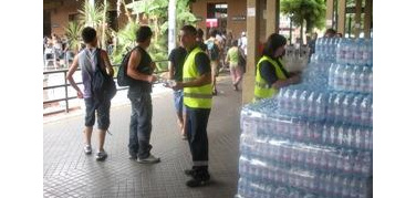 Ondate di calore, distribuzione di acqua nelle stazioni metro