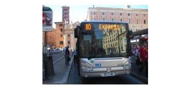 Roma, nuovi autobus a metano sulla linea 80 Express