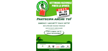 Dal 16 al 23 aprile l'edizione 2011 della Settimana “Porta la Sporta”