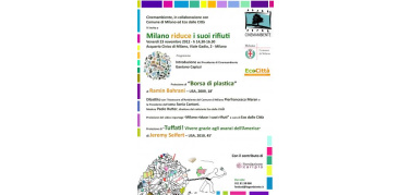 Milano riduce i suoi rifiuti: il 23 novembre proiezioni e dibattito all'Acquario Civico