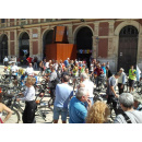 Immagine: Bari, ieri in piazza del Ferrarese è stato presentato il Biciplan | Fotografie