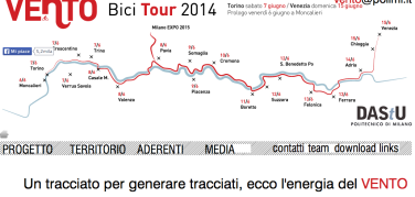 Moncalieri-Torino-Trino-Pavia: le prime tappe del VENTO Bici Tour 2014