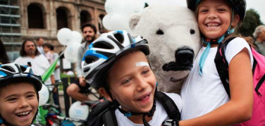 Pedalata polare: a Roma e nel mondo in bici per salvare l'artico