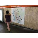 Immagine: Roma, alla Metro Flaminio si sperimenta l'informazione con display e mappe interattive