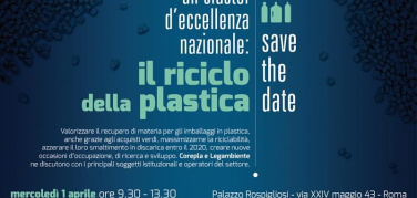 Riciclo della plastica, convegno a Roma il 1 aprile
