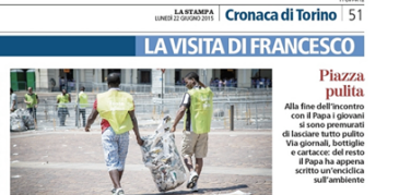 Papa Francesco a Torino, sulla raccolta rifiuti una doverosa precisazione