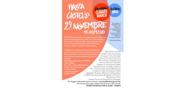 Marcia per il clima, Torino c'è! Domenica 29 novembre in piazza Castello