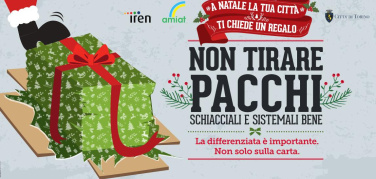Torino, con il Natale arriva la nuova campagna di comunicazione Amiat sulla raccolta differenziata