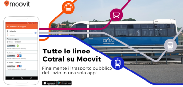 Mobilità su smartphone: Moovit aggiunge le linee Cotral nel Lazio