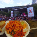 Immagine: Festival Alta Felicità Notav in Val di Susa: con stoviglie compostabili o riutilizzabili. E' stata quasi un'ecofesta: navette antitraffico, cibo cucinato sul posto