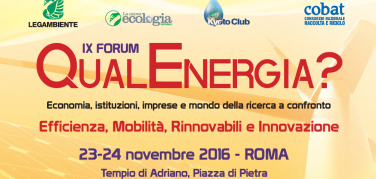 Al via il IX Forum QualEnergia? Dal 23 al 25 novembre a Roma e Terni | Programma