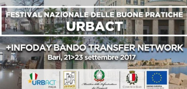 Innovazione urbana, dal 21 al 23 settembre a Bari il Festival italiano delle Buone pratiche di Urbact