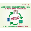 Immagine: Roma, lezione di riuso: le scuole dell'VIII municipio donano arredi e giochi scolastici alla cittadinanza