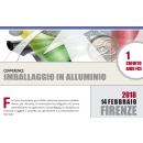Immagine: Il 14 febbraio 2018 a Firenze la conferenza “Imballaggio in Alluminio”